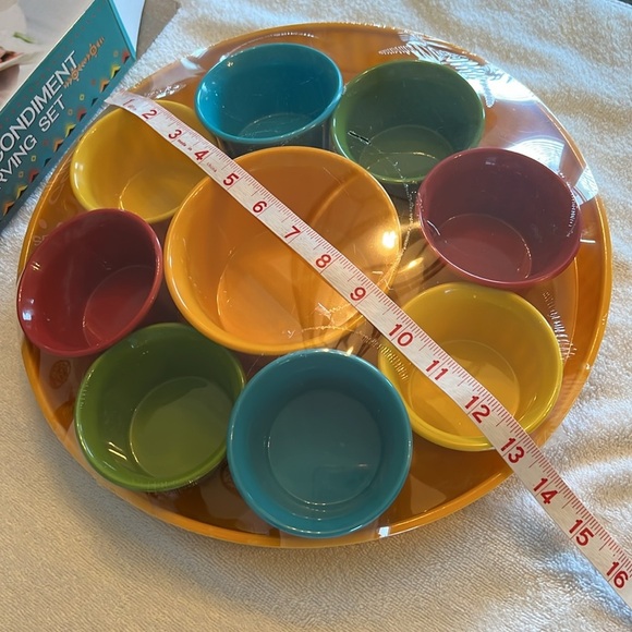 Parini 10 piece melamine condiment serving set NWT - Picture 6 of 8
